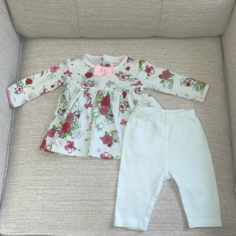 First Impressions Floral Print Matching Set